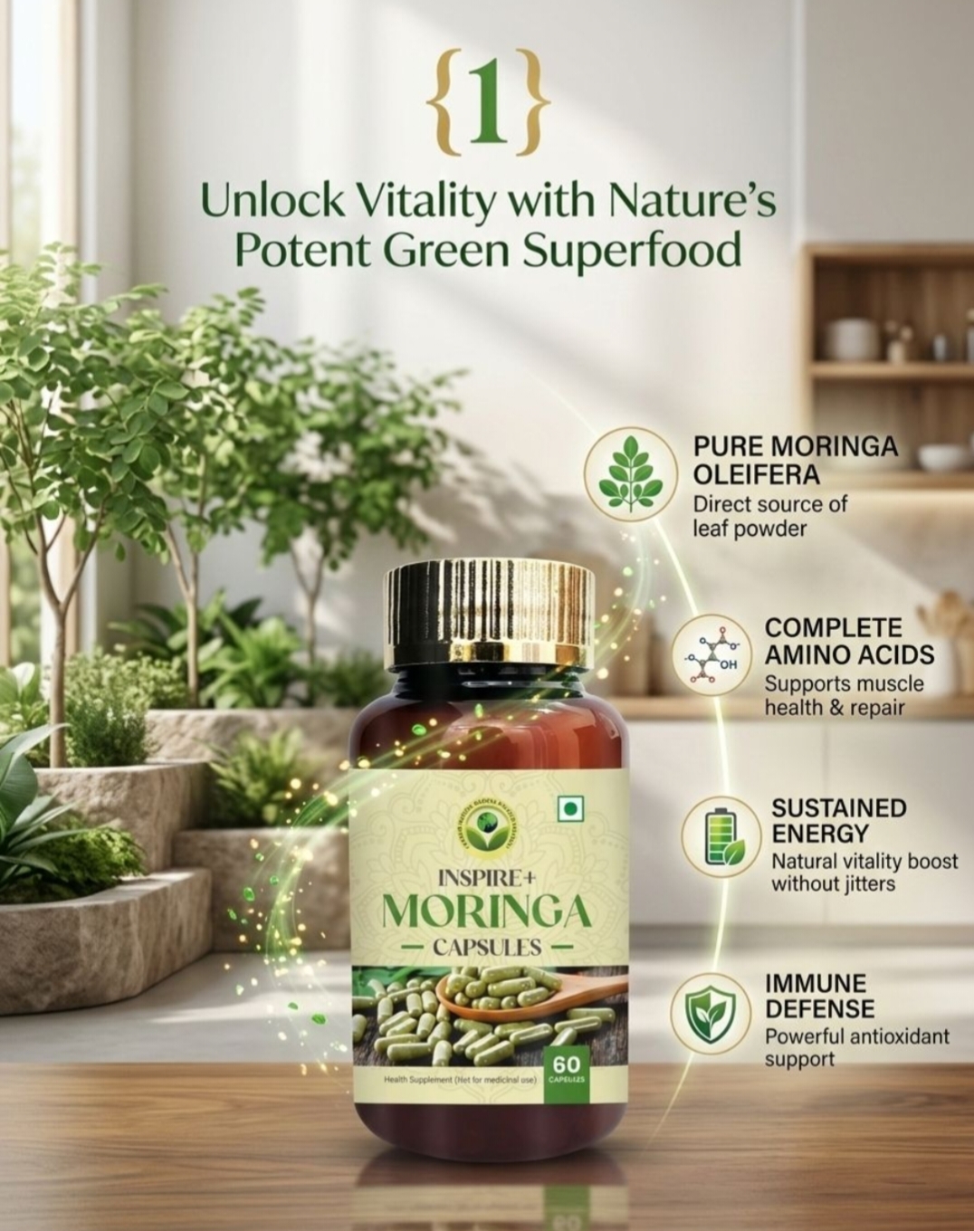 Inspire Moringa Capsules